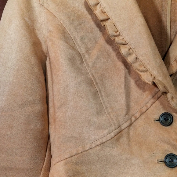 FADED GLORY ORIGINALS 1972 Suede Blazer with Ruffles - Picture 5 of 11